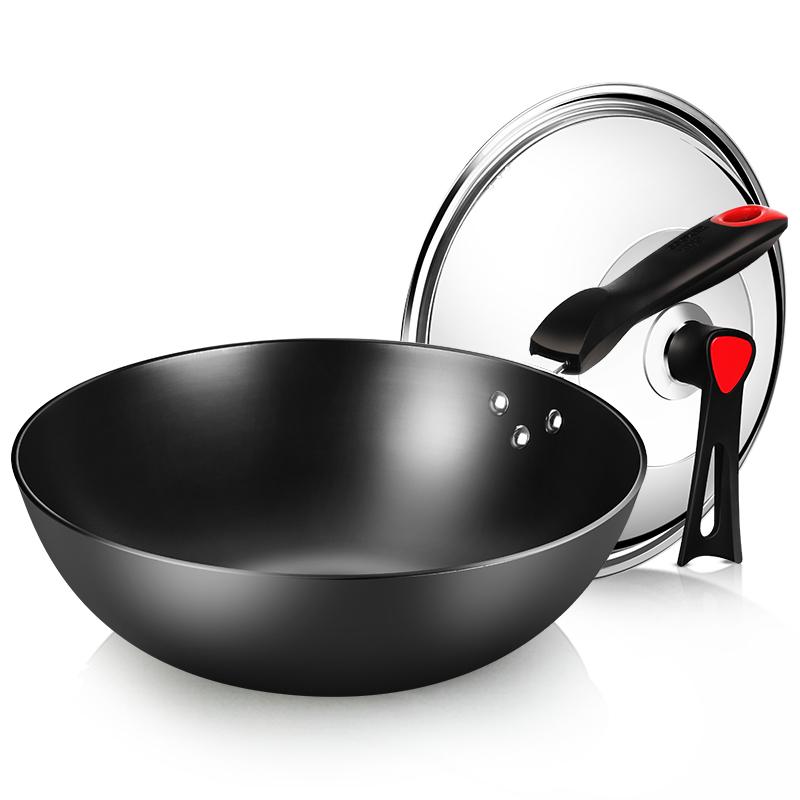 炊大皇 C30D2 炊大皇传世不锈铸铁炒锅C30D2  （单位：只）