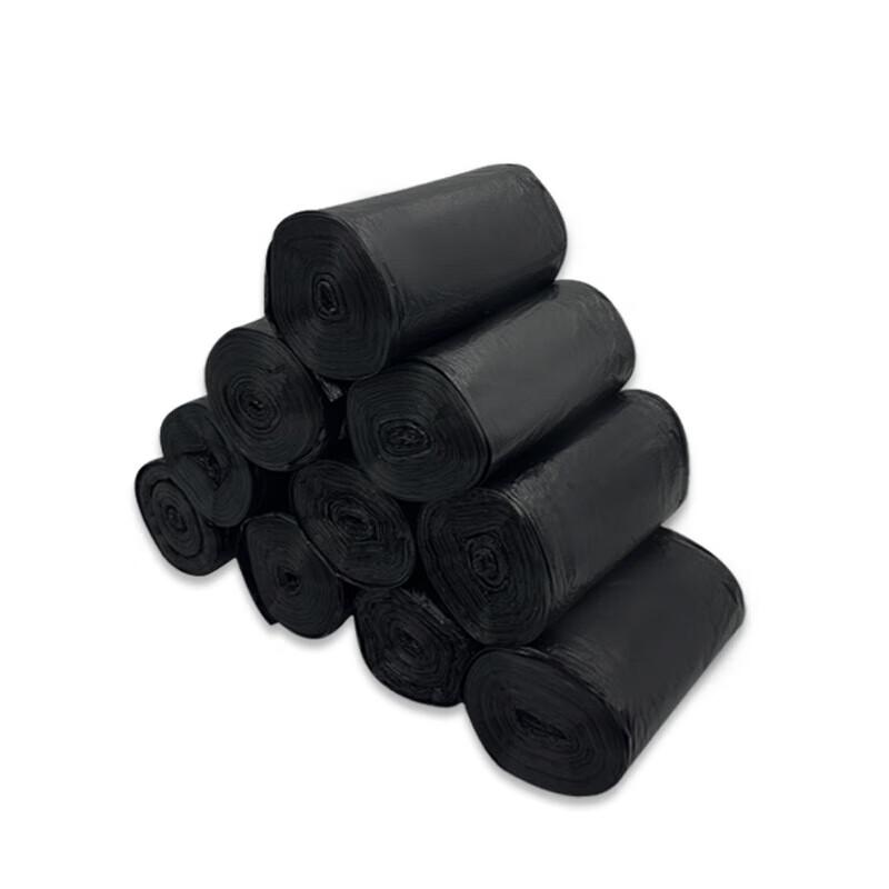 金臻赫（JINZHENHE） JZH-682 平口式垃圾袋50*60cm*11g 30个一卷*10卷 50*60cm*11g （单位：卷）  黑色