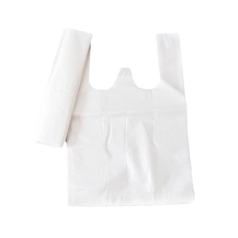 金臻赫（JINZHENHE） JZH-529 白色食品塑料袋背心袋透明马夹袋加厚15*25cm*100个*5捆 15*25cm （单位：捆）  白色