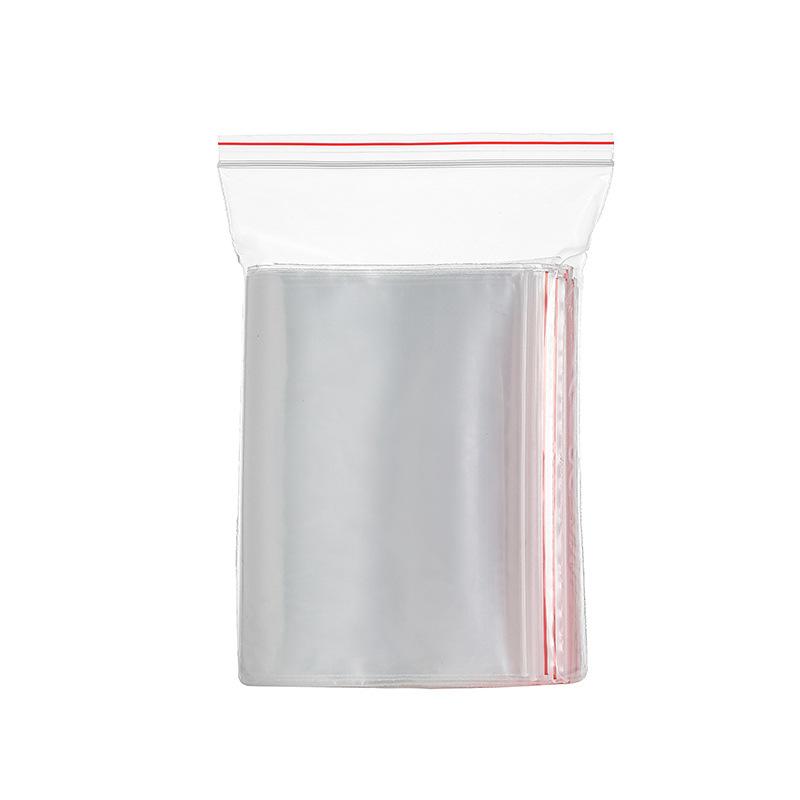 金臻赫（JINZHENHE） JZH-852 厂家pe透明塑料自封袋6*8（500只）*红边*12丝 6*8（500只）*红边*12丝 （单位：只）  透明