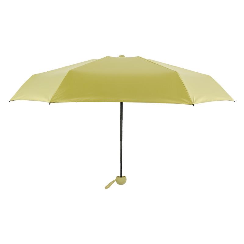 金臻赫（JINZHENHE） JZH-024 芥末绿五折手动折叠胶囊伞*5把 五折 （单位：把）  芥末绿