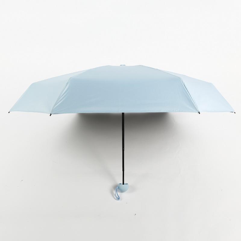 金臻赫（JINZHENHE） JZH-024 浅蓝色五折手动折叠胶囊伞*5把 五折 （单位：把）  浅蓝色