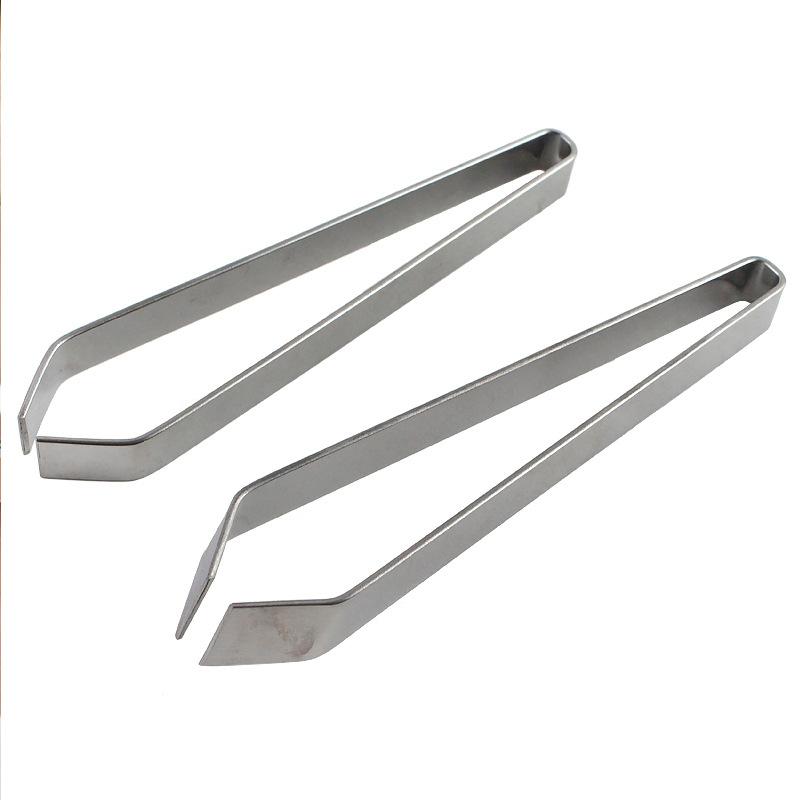 金臻赫（JINZHENHE） JZH-029 不锈钢猪毛夹新款普光斜口拔毛夹30个  （单位：个）