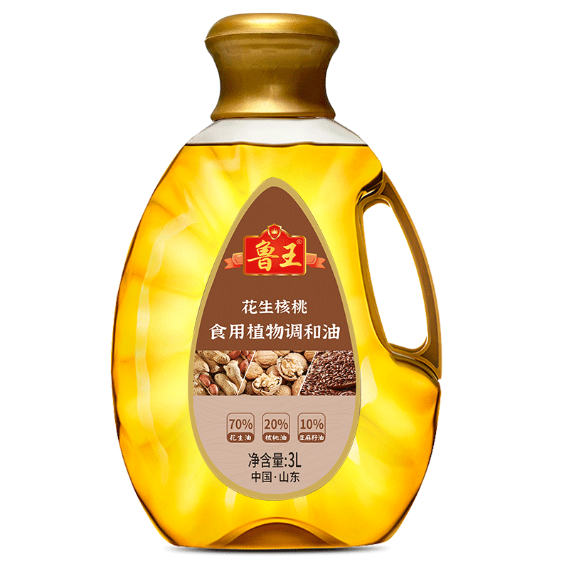 鲁王 3L 鲁王花生核桃食用调和油3L  （单位：瓶）