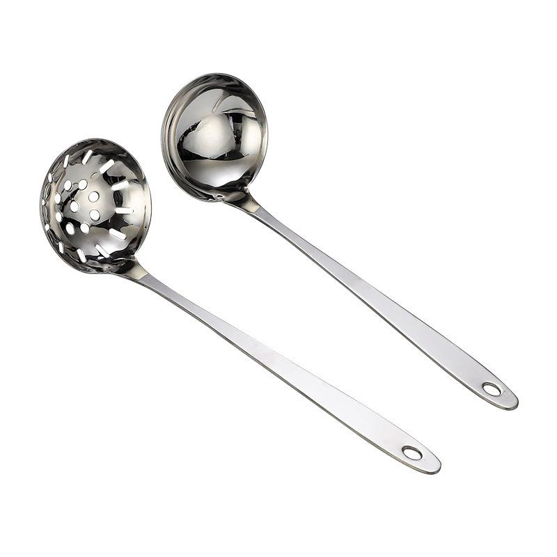 金臻赫（JINZHENHE） JZH-064 大号长柄不锈钢漏勺（长29.5cm）*5个 长29.5cm，直径8cm （单位：个）  银色