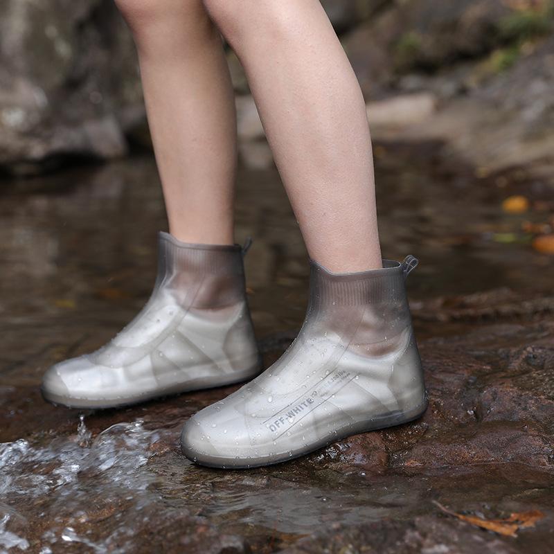 程佑（CHENGYOU） CY-219 防水鞋套男女同款 茶色 L(37-39码)*2双 茶色 L(37-39码) （单位：双）  茶色