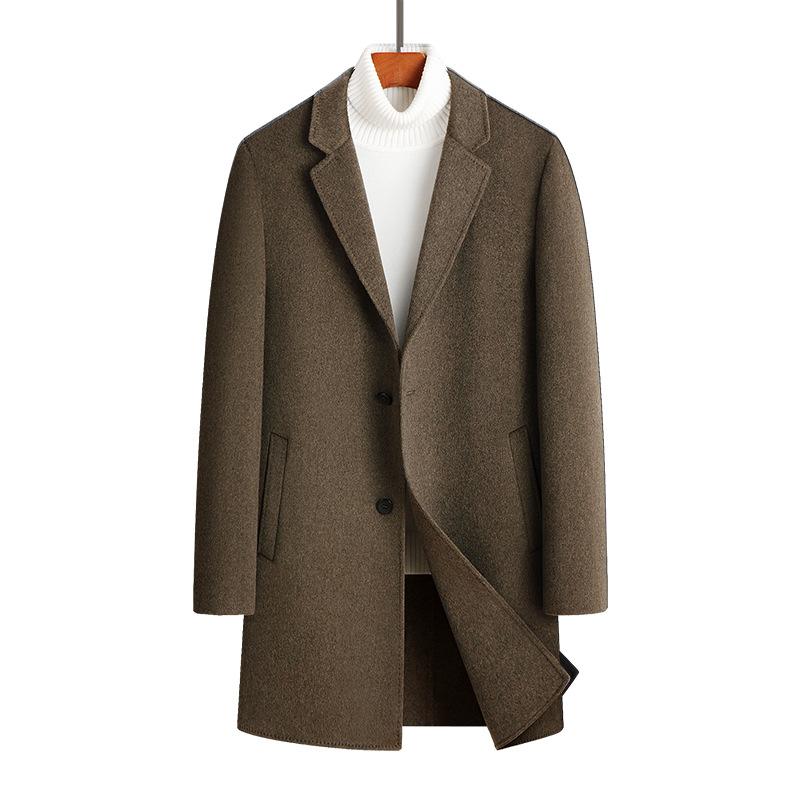 程佑（CHENGYOU） CY-MN 男士春秋款毛呢外套 卡其色 3XL码*1件 3XL码 （单位：件）  卡其色