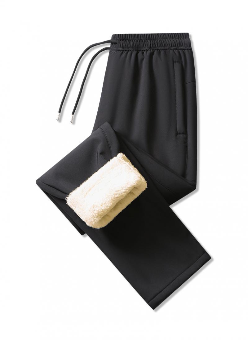 程佑（CHENGYOU） CY-CD 秋冬羊羔绒裤子男款 黑色 L码（适合体重100-115斤）*1条 黑色 L码（适合体重100-115斤） （单位：条）  黑色