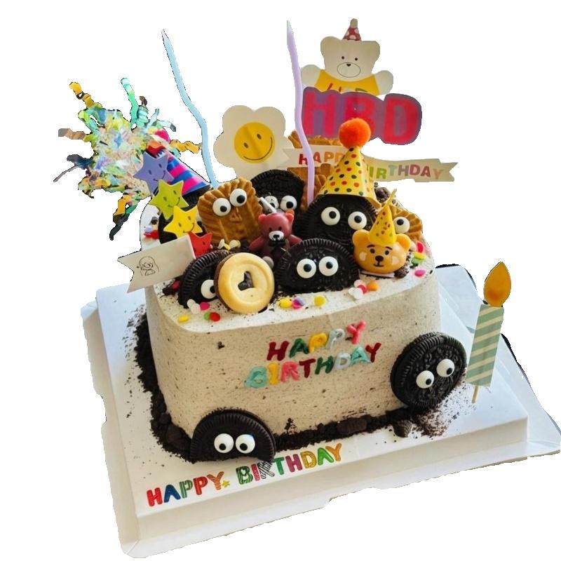 爱在此客 15 【爱在此客】动物奶油&mdash;满满奥利奥生日蛋糕送家人送好友礼物同城配送 6英寸 （单位：个）