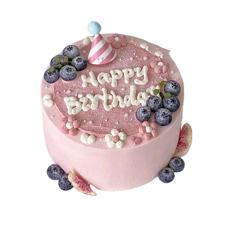 爱在此客 17 【爱在此客】动物奶油&mdash;粉嫩可爱生日蛋糕送家人送好友礼物同城配送 6英寸 （单位：个）