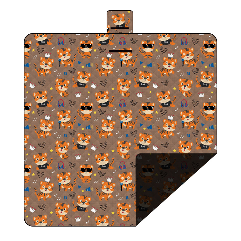 程佑（CHENGYOU） CY-FCD 户外用品野餐垫防潮垫 2024新款摇滚老虎200*200cm  （单位：件）