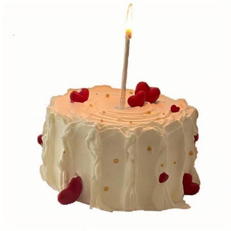 爱在此客 56 【爱在此客】动物奶油-简约爱心款生日蛋糕送对象送妈妈礼物全城配送 6英寸 （单位：个）