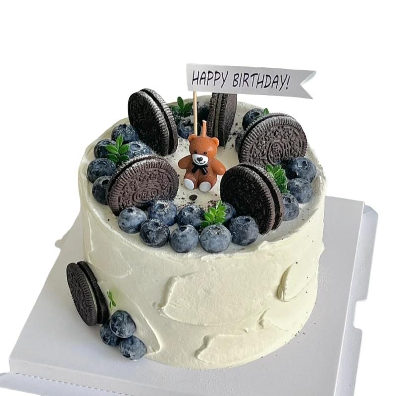 爱在此客 57 【爱在此客】动物奶油-蓝莓奥利奥小熊蛋糕送对象送好友礼物同城配送 6英寸 （单位：个）