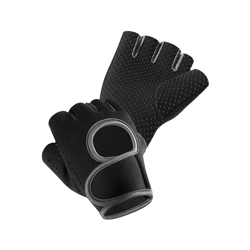 程佑（CHENGYOU） CY-HST 运动手套半指手套护手腕防起茧L号【适合掌围21-24cm】灰色一双装 L号【适合掌围21-24cm】 （单位：双）  灰色