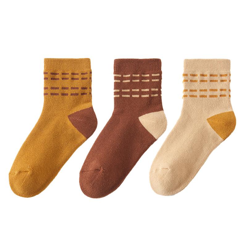 恒源祥（HYX） HYX061WZ 恒源祥HYX061WZ  10A抗菌全棉毛圈加厚袜女款3双装 22-24 （单位：盒）  图片色