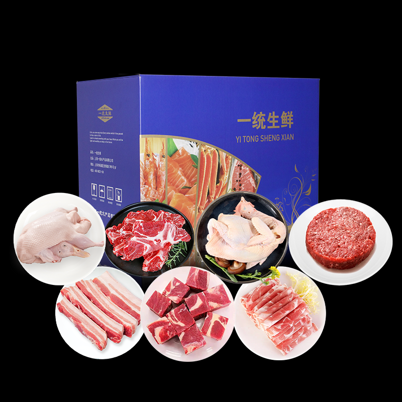 一统如宜 499型 一统如宜生鲜肉禽礼盒499型3300g  （单位：盒）