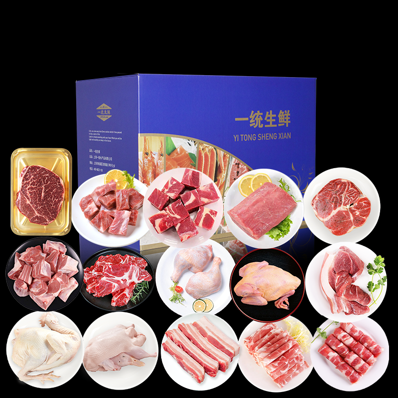 一统如宜 1388型 一统如宜生鲜肉禽礼盒1388型6500g  （单位：盒）