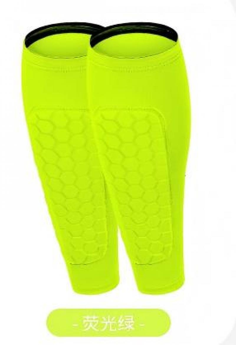 程佑（CHENGYOU） CY-TA 蜂窝款防撞运动护腿套 荧光绿 L码（建议110-140斤）2只装 L码（建议110-140斤） （单位：只）  荧光绿