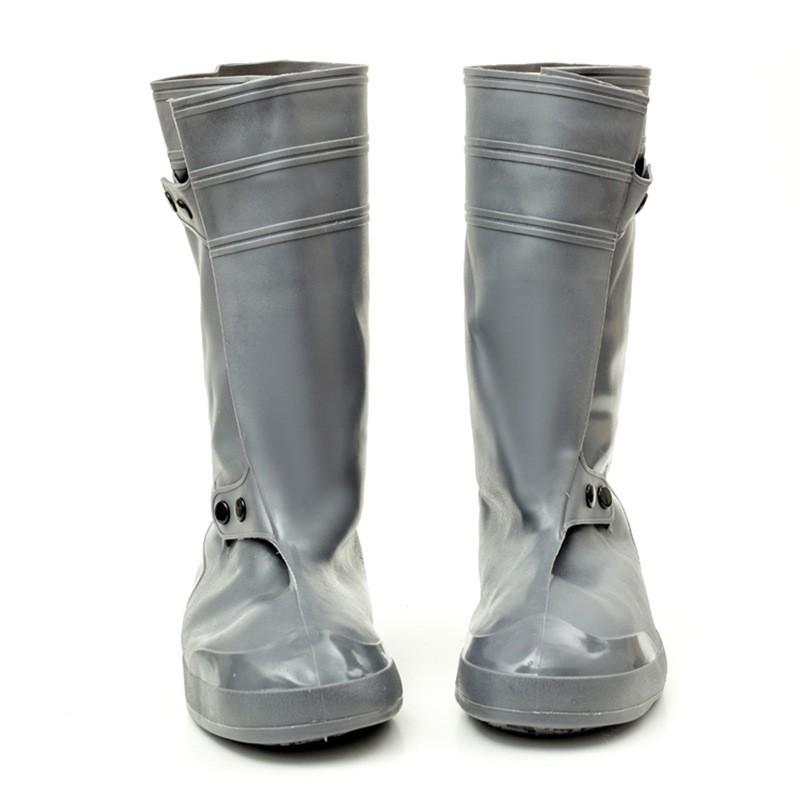 程佑（CHENGYOU） CY-TB 高筒防雨鞋套一体成型 灰色 44-45码*3双 44-45码 （单位：双）  灰色