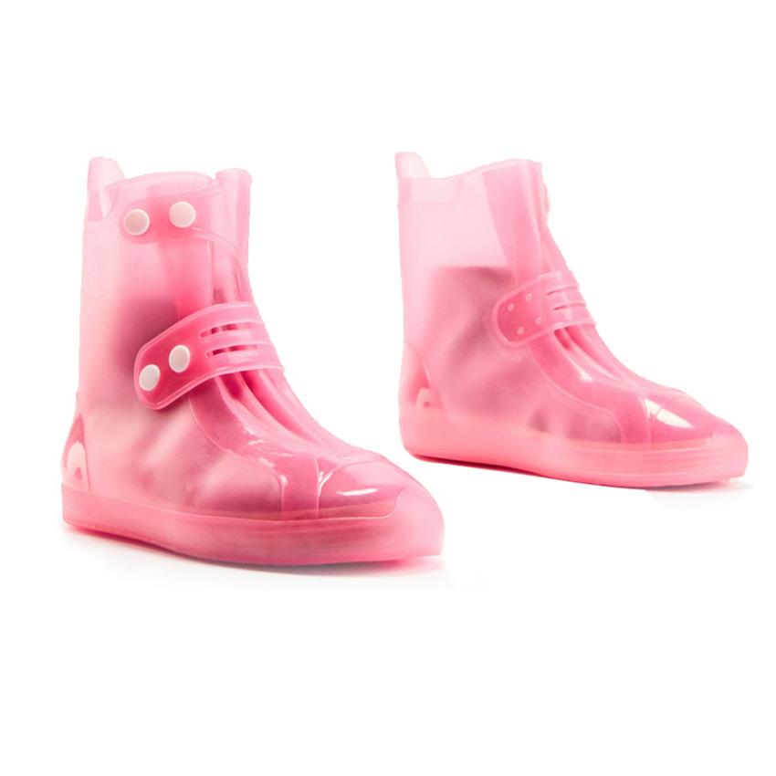 程佑（CHENGYOU） CY-ZSY PVC注塑雨防雨防水鞋套 粉红色 34-35码*2双 34-35码 （单位：双）  粉红色