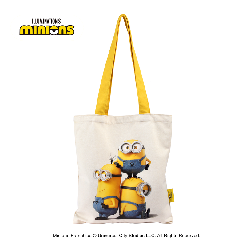 小黄人（MINIONS） CXB090061 小黄人大眼萌系列-印象风-小黄人帆布包 400x350mm （单位：个）