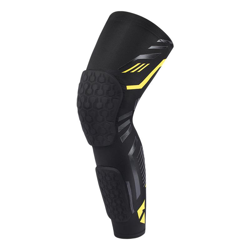 程佑（CHENGYOU） CY-MA 运动蜂窝防撞护膝髌骨防滑保护套 黑黄色 XL码（建议体重135-165斤）2只装 XL码（建议体重135-165斤） （单位：只）  黑黄色