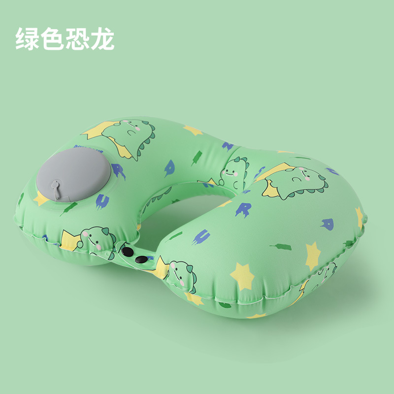 程佑（CHENGYOU） CY-JZ 户外旅行u型护颈枕 绿恐龙/牛奶丝*3件装  （单位：件）