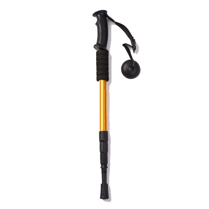 程佑（CHENGYOU） CY-SZ 户外旅游登山杖可伸缩铝合金手杖 金色-直型登山杖四节50cm-107cm5个装  （单位：个）