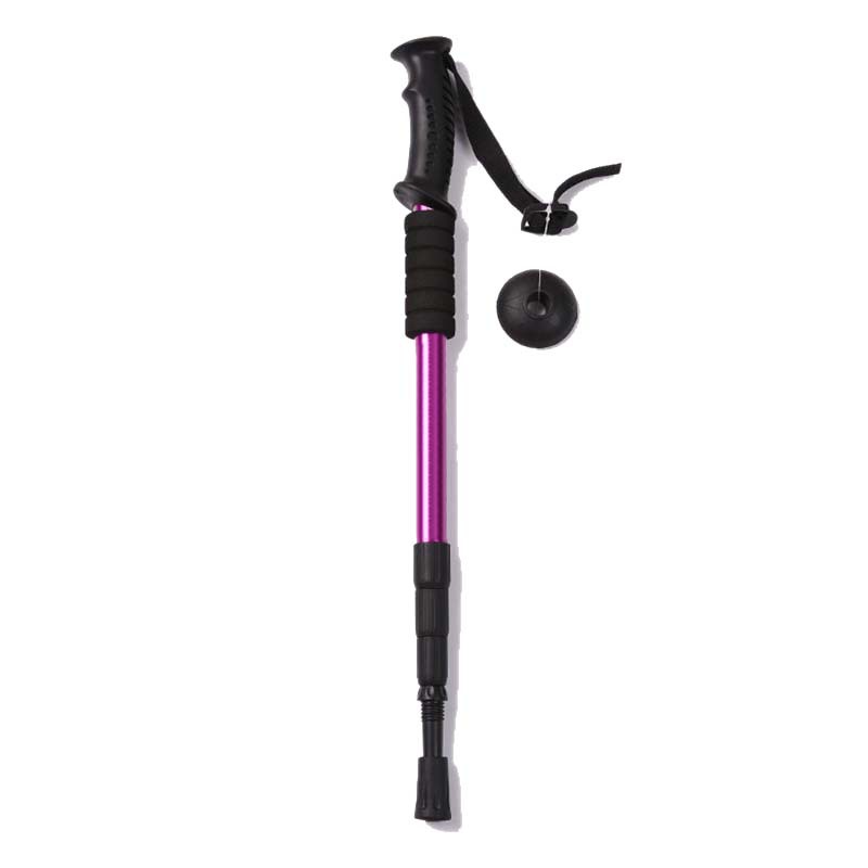 程佑（CHENGYOU） CY-SZ 户外旅游登山杖可伸缩铝合金手杖 紫色-直型登山杖三节63cm-130cm5个装  （单位：个）
