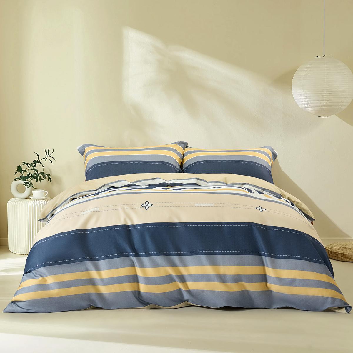 水星家纺（MERCURY） 129251 水星家纺 金澜雅韵  适用1.5米床 透气抗菌 四季通用 柔软亲肤 129251  （单位：套）