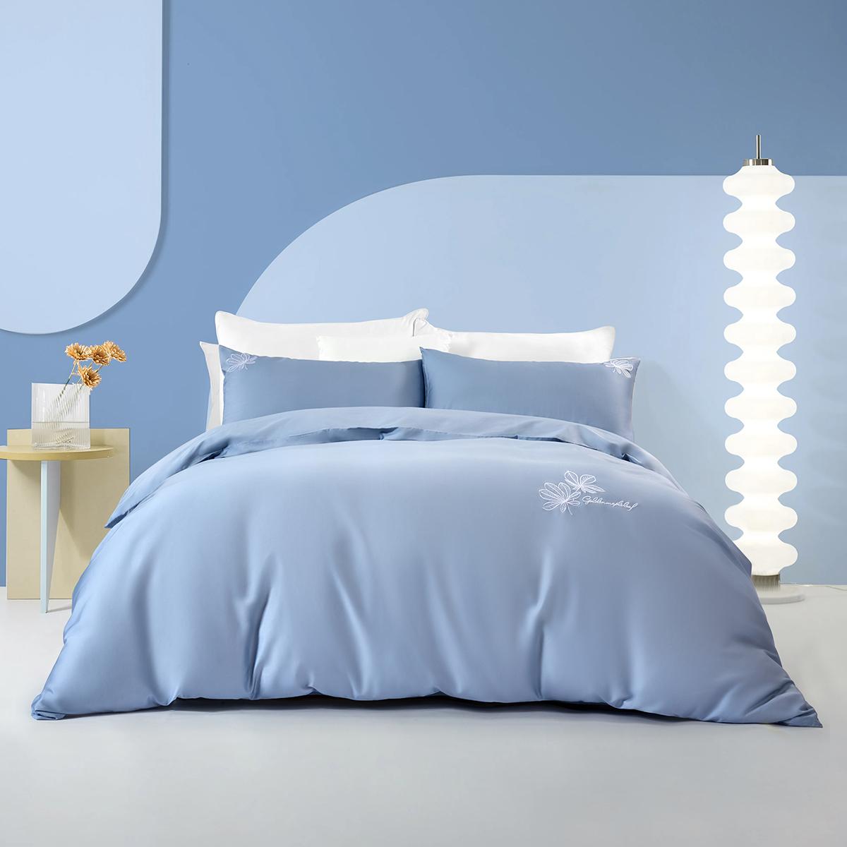 水星家纺（MERCURY） 129253 水星家纺 锦时 适用1.5米床 精美刺绣 抗菌科技 柔软亲肤 129253  （单位：套）