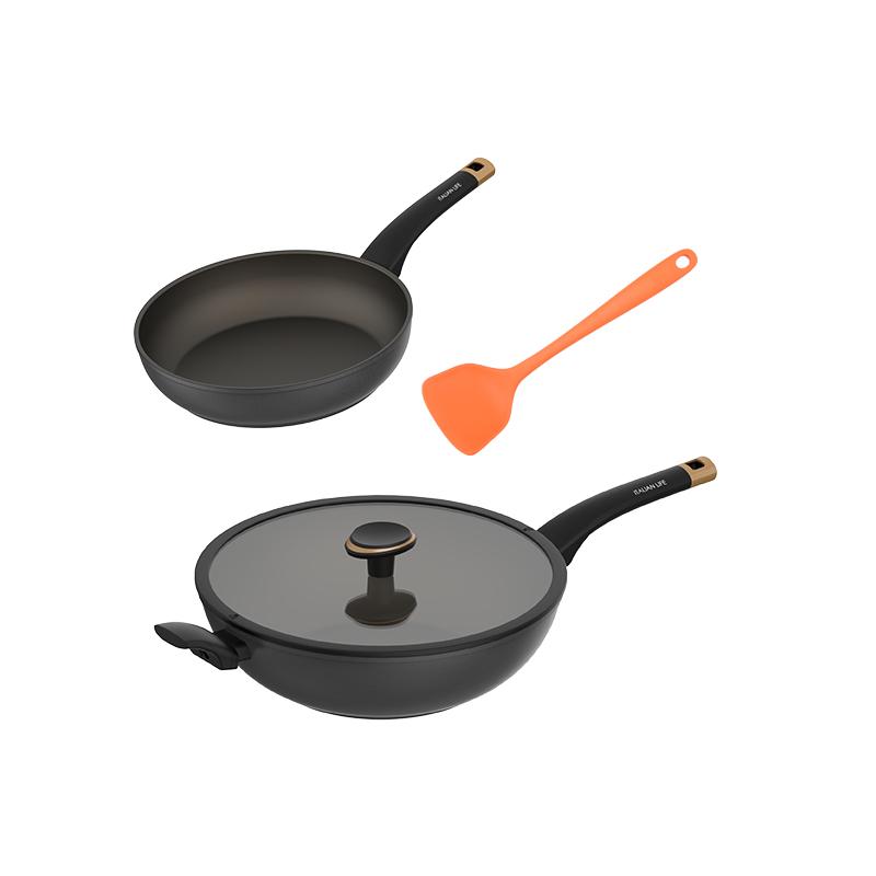 阿路弗仑 2301040803 Alluflon阿路弗仑黑骑士不粘锅套装  （单位：套）