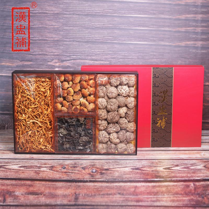 汉盅补 400g 汉盅补 精选 菇菌四拼 礼盒装 400克  （单位：盒）