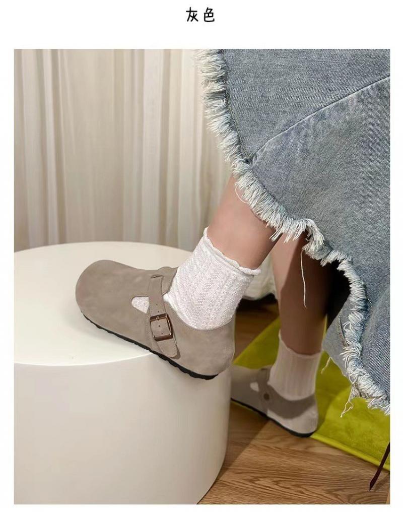 程佑（CHENGYOU） CY-BKX 全真皮勃肯鞋女款灰色（全包 单里）39码*1双 39码 （单位：双）  灰色