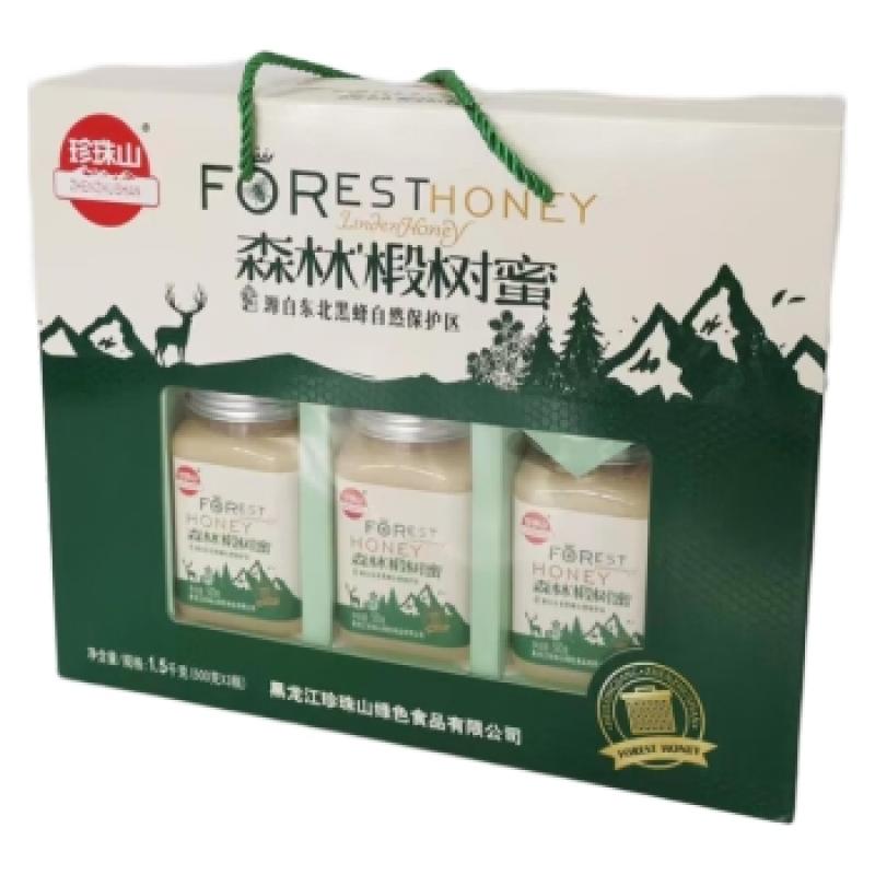 珍珠山 500g*3 珍珠山森林椴树蜜礼盒 500g*3 （单位：盒）