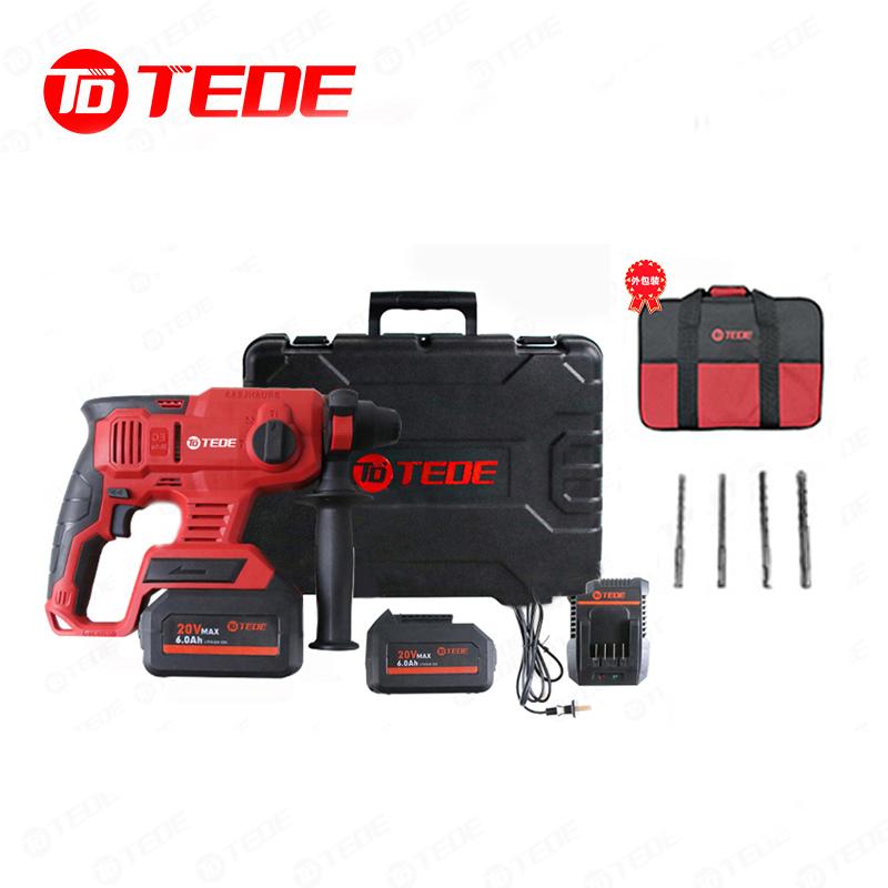 TEDE TE-6708 TEDE TE-6708 无刷充电式锂电电锤钻8件套 两电一充 （单位：套） 两电一充 （单位：套）