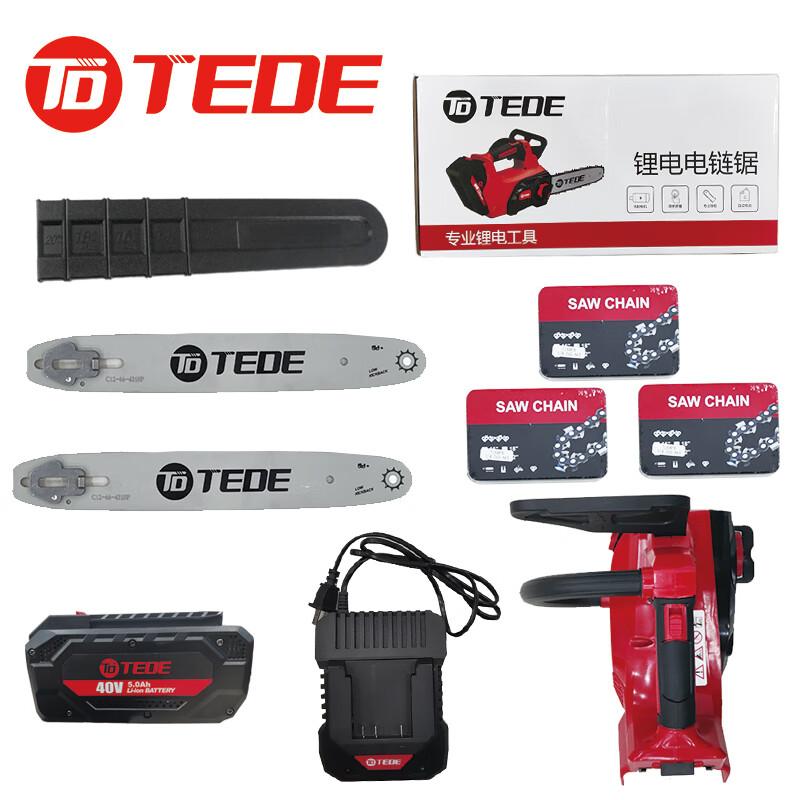 TEDE YD-58112 TEDE充电式锂电链锯 YD-58112 （单位：套） 12寸 40V 5.0Ah 一电一充 （单位：套）