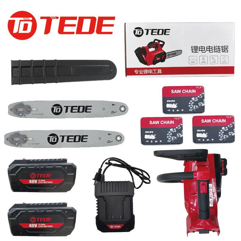 TEDE YD-58212 TEDE充电式锂电链锯 YD-58212 （单位：套） 12寸 40V 5.0Ah 两电一充 （单位：套）