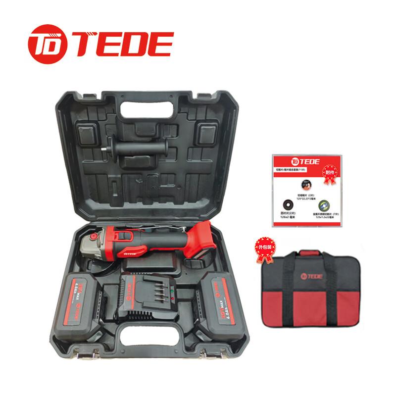 TEDE TD-9290 TEDE 无刷充电式锂电125mm研磨机 两电一充 TD-9290 （单位：套） 两电一充 （单位：套）