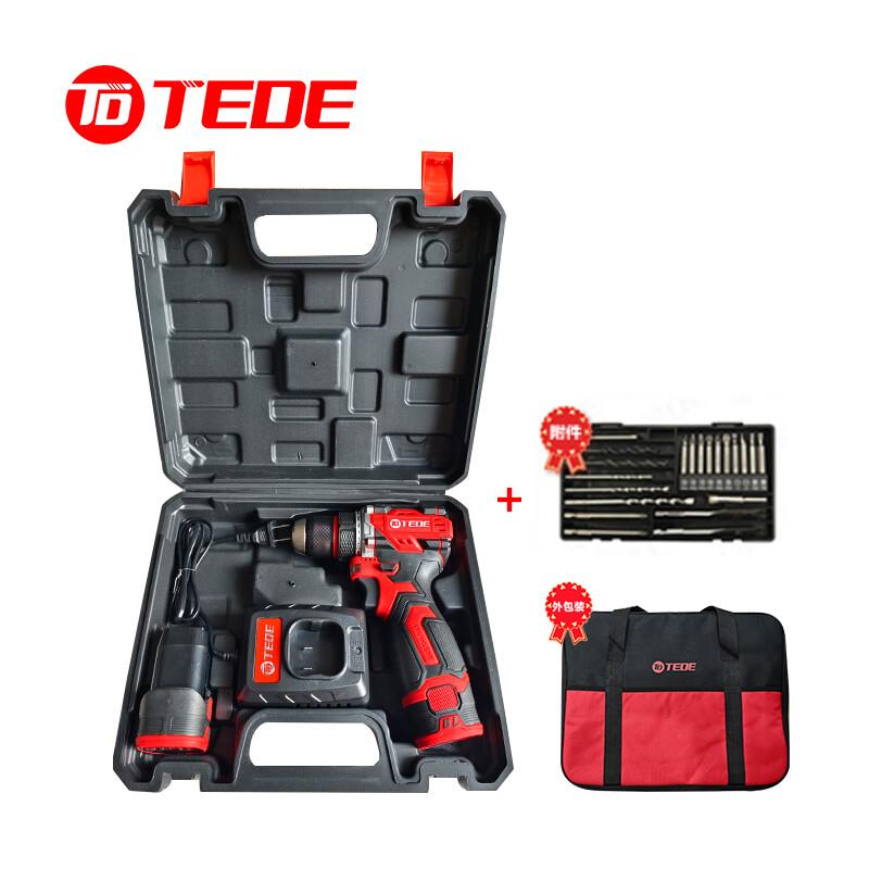 TEDE TD-90125 TEDE 无刷充电式锂电起子26件套 两电一充 TD-90125 （单位：套） 两电一充 （单位：套）