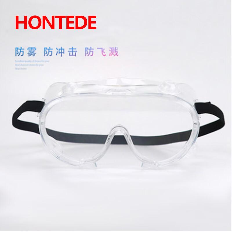 德力博 （HONTEDE） 透明平光防护镜 170*75*85mm HG-1010白色 （单位：个）