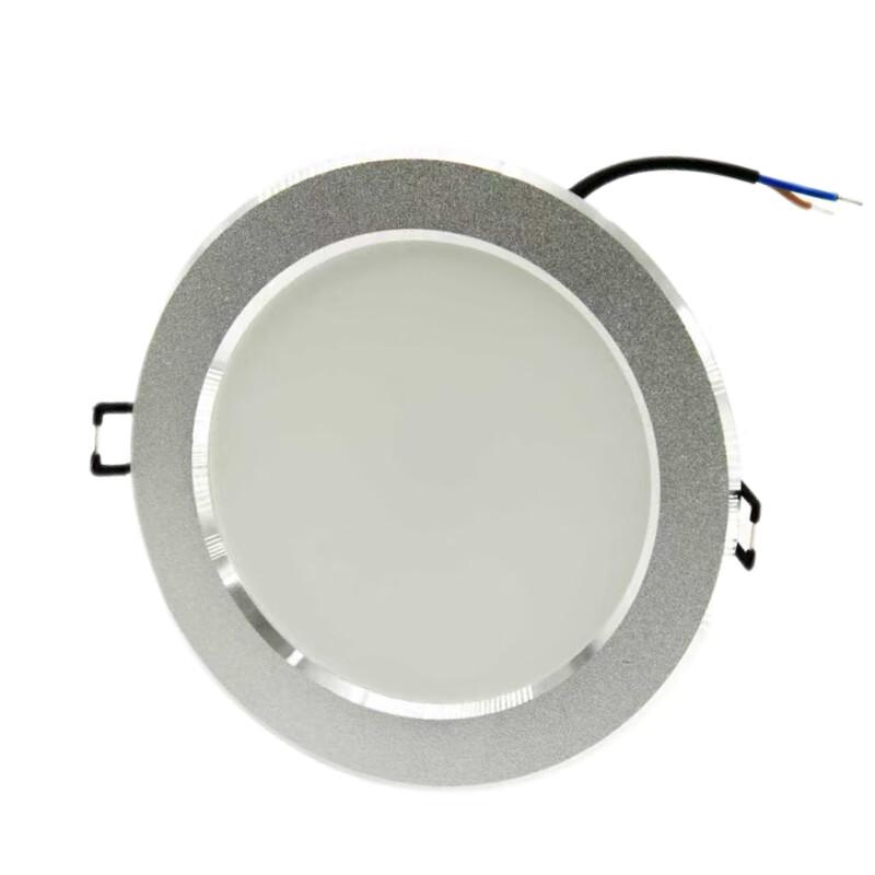 正辉（CHHI） LED超薄筒灯 12W AC220V IP20 6500K YCL8518-12银灰色 （单位：个）