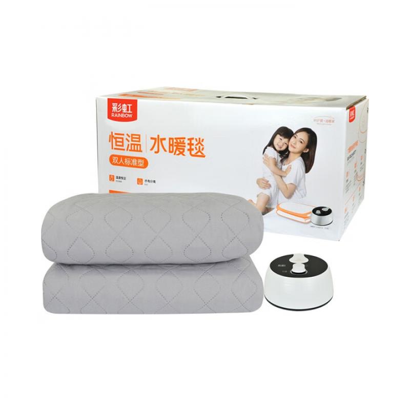 彩虹（rainbow）驱潮保暖除螨磨毛面料双人恒温水暖毯2*1.8米 C191 （单位：条）