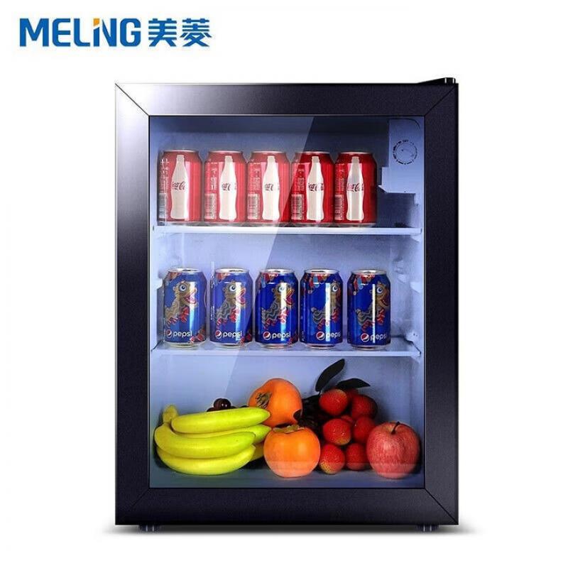 美菱（MELING）80L小型冰吧客厅冰箱单门透明玻璃门迷你冷藏柜 SC-80 （单位：台）